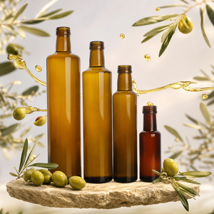Botellas de <span class=keywords><strong>Vidrio</strong></span> al por Mayor para Aceite de Oliva, Vacías, de 250ml, 500ml, 750ml, 1000ml, Grado Alimenticio, Redondas y Cuadradas, Verde Oscuro y Ámbar, para Envasado de Alimentos - Product Image 5