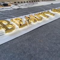 Letrero LED Acrílico Personalizado con Iluminación Frontal de Precisión, Resistente al Agua IP67 para Interiores, Placa de Identificación de Alta Gama