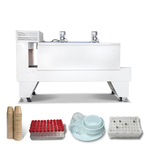 Machine d'emballage thermique à tunnel chauffant BSP8060SL avec chaîne à rouleaux et scelleuse automatique - Product Image 1