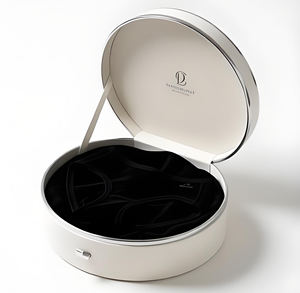 Caja de Regalo Circular de Cartón Duro de Alta Gama para Conjuntos de Ropa Interior, Caja de Regalo Sexy Personalizada, Ideal para que las Novias Regalen - Product Image 1