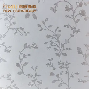 Decorative Privacy Protection Indoor 3d Adhesive Frosted Static Window Film