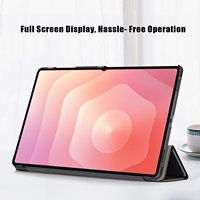 Casing penutup keras ponsel Samsung Galaxy Tab S11 Ultra 14.6, casing ponsel Magnet lipat tiga sandaran PU + PC untuk Samsung Galaxy Tab S11 Ultra SM-X930 X936