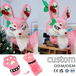 Disfraz de Mascota Personalizado de Cuerpo Completo de Zorro o Conejo con Diadema de Animal para Carnaval de Venecia - Product Image 4