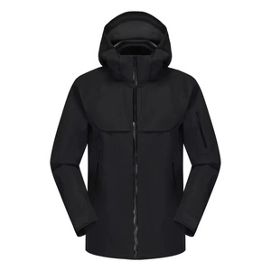 Chaqueta de Lluvia <span class=keywords><strong>Impermeable</strong></span> y Cortavientos para Hombre con Logotipo Personalizado, Chaqueta de Esquí con <span class=keywords><strong>Capucha</strong></span> Desmontable - Product Image 6