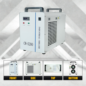 HLTNC Cw5200 110v 220v Tubo Láser de CO2 Pequeño Enfriador de Agua Refrigerado por Aire 50/60Hz Entrada y Salida Únicas, Entrada y Salida Dobles para - Product Image 4