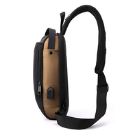 Sac bandoulière étanche pour moto/vélo avec logo personnalisé, 10 pièces, avec serrure USB antivol, sacoche de poitrine/sac à bandoulière