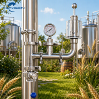 Cuve de Fermentation Conique Tonsen 500L en Acier Inoxydable SUS304, 60-70 Degrés, Double Zone, Enveloppe à Cavités pour Brasserie Commerciale