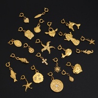Lincy mignon étanche en acier inoxydable Bikinis pendentif coeur pièce bricolage fermoir à ressort breloques pour Bracelet personnalisé fabrication de colliers