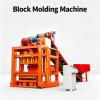 Machine à fabriquer des briques en ciment QTJ4-26C, machine à blocs creux semi-automatique haute performance, outils et équipements de construction