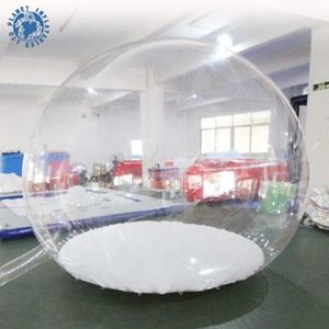 Dôme gonflable transparent de 3 mètres de diamètre, <span class=keywords><strong>tente</strong></span> à bulles gonflable pour le camping en plein air, prix d'usine - Product Image 4