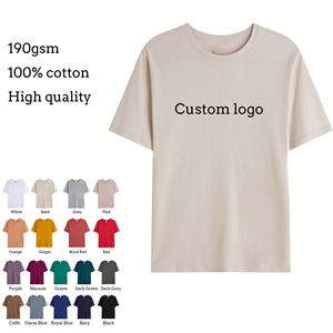 T-shirt uni de haute qualité personnalisé par Maysun, design de créateur, taille standard américaine, couleur sable brun, t-shirt doux pour impression de logo - Product Image 6