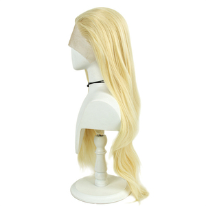 Platinum Blond Hand-woven Chemical Fiber Lace Headpiece 13*3 Large Area High-definition Front Lace Wig Female <strong>Lacewig</strong> - Product Image 2