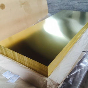 Feuille de laiton C26800 H65 Cuzn35 CZ107 Plaque de laiton jaune d'épaisseur 10mm 20mm - Product Image 5