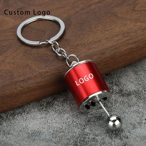Porte-clés de luxe personnalisés en alliage de zinc, pommeau de levier de vitesse gravé au laser, ronds, étanches, élégants, pour tous les besoins de cadeaux - Product Image 5