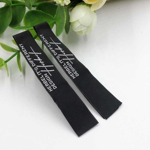 Damask kích thước cổ nhãn thẻ cho quần áo quần áo Điều Dưỡng nhãn tùy chỉnh dệt Nhãn quần áo có thể giặt giày Polyester phụ nữ - Product Image 6