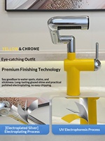 Robinet de lavabo de salle de bain chaud-froid, mitigeur en céramique, plusieurs couleurs, design mécanique thème dopamine, motif chat, universel