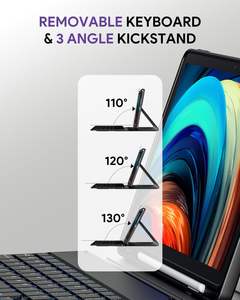 Étui <span class=keywords><strong>Clavier</strong></span> Populaire pour Tablette <span class=keywords><strong>Lenovo</strong></span> Tab 10.1 Pouces 2025 TB-311FU/TB-311XU – Housse Antichoc et <span class=keywords><strong>Protection</strong></span> Contre les Chutes - Product Image 3