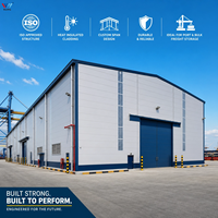 Structure en acier robuste, certifiée ISO, entrepôt en structure métallique sur mesure pour l'entreposage de marchandises transfrontalières