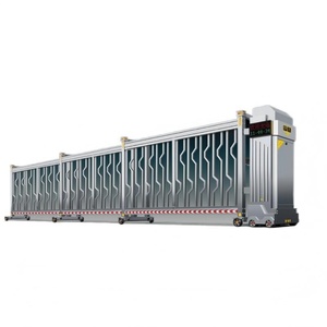 Porte coulissante électrique à ouverture automatique personnalisée Zhanjiang PT-01 en acier inoxydable pour les écoles et les usines - Product Image 4