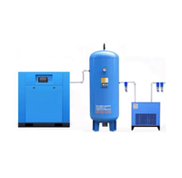 Compresseur d'air à vis rotatif silencieux 600L 7,5KW Industriel 10HP 20HP 30HP 8Bar Sécheur Réservoir Portable Compresseur à vis lubrifié
