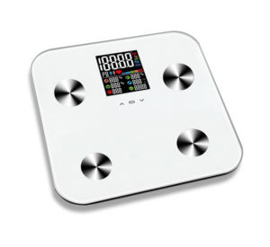 <span class=keywords><strong>เครื่อง</strong></span>วัดไขมันในร่างกายพร้อมจอแสดงผล LCD สีสันสดใสขนาดใหญ่เครื่องวิเคราะห์อิมพีแดนซ์สำหรับเครื่อง<span class=keywords><strong>ชั่ง</strong></span>น้ำหนักอัจฉริยะ (ไม่ต้องใช้แอป) - Product Image 1