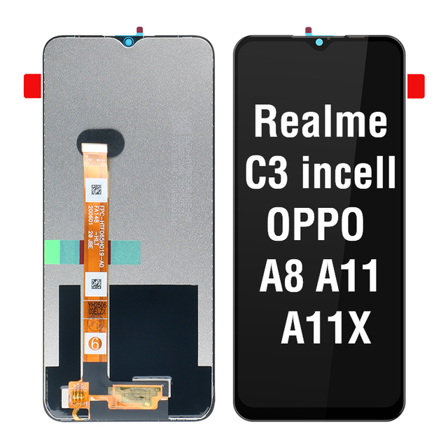 Incell Panel for OPPO A8 A11 A11X Realme C3 LCD Display Screen No Frame Touch Digitizer AssemblyMobile Phone Replacement