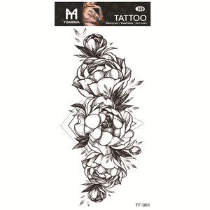 Nuevo Tatuaje Temporal Sexy, Adhesivos de Tatuaje de <span class=keywords><strong>Flores</strong></span> y Dragones, Resistentes al Agua, Personalizados, para Mujer - Product Image 5