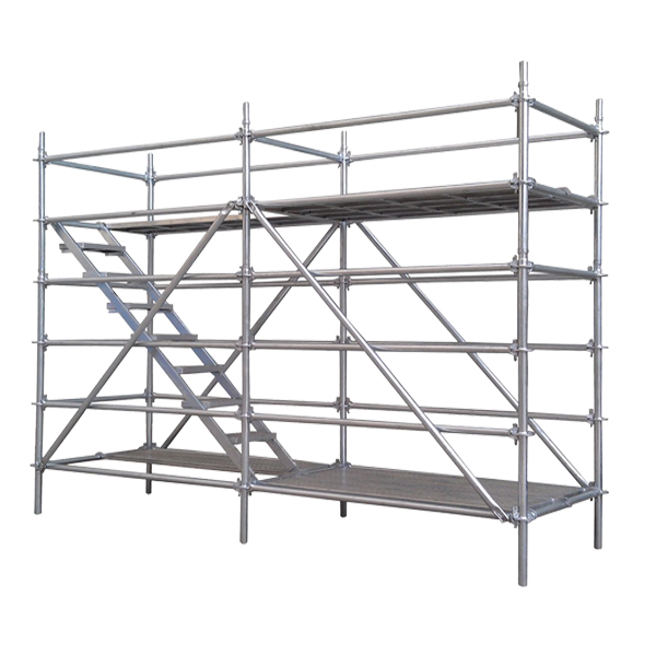 Строительные оцинкованные строительные леса, система кольцевого замка, регулируемые строительные леса