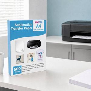 <span class=keywords><strong>Papier</strong></span> de <span class=keywords><strong>sublimation</strong></span> A4 en gros, 100 g/m², bonne absorption d'encre, <span class=keywords><strong>papier</strong></span> transfert thermique pour impression sur tasses, gobelets, textiles en polyester - Product Image 1