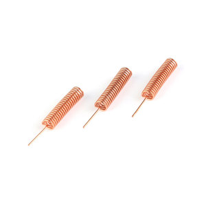 Todo el cobre 433MHZ Antena de resorte 433 Módulo incorporado engrosado cobre espiral bobina enrollada antena PCB soldadura Circuitos integrados ic - Product Image 1
