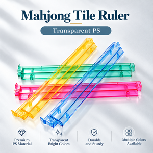 ชั้นวางไพ่มาจองแบบกันลื่น PS พร้อมที่ดันไพ่ โปร่งใส หลายสี สำหรับอุปกรณ์เล่นไพ่นกกระจอกอเมริกัน ขายส่ง - Product Image 1