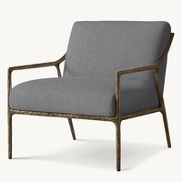 OEM Midcentury Artisans Hand Hammer Chair American Luxury Home Furnishing Thadds Slope Arm Chair para dormitorio Villa cafe
