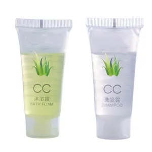 Wholesale hotel disposable shampoo bath gel tube travel 20ml 30ml mini soft cosmetic tube for shower gel