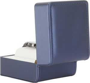 Boîte de rangement de luxe pour montre, en cuir personnalisé, à fente unique - Product Image 2