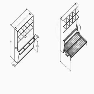 Nouveau design, facile à installer, <span class=keywords><strong>lit</strong></span> <span class=keywords><strong>mural</strong></span> rapide, <span class=keywords><strong>lit</strong></span> pliable, avec armoire de rangement et étagère - Product Image 4