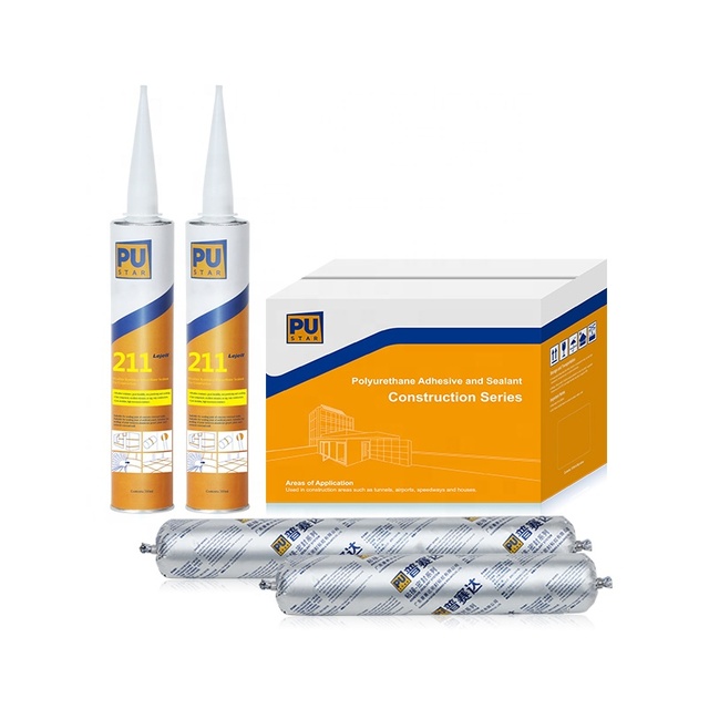 MS Lejell211 Single Pack Fluid Black MS Polymer Sealant for Concrete Walls Polyurethane Construction Sealant for Exterior Use