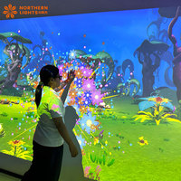 Table tactile interactive peinture mur Projection jeu pour enfants vivant dessin interactif peinture projecteur équipement d'amusement