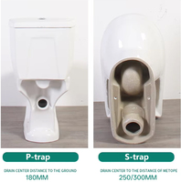 Stock du fournisseur : Ensemble WC deux pièces avec lavabo à prix réduit en promotion