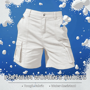 Shorts Cargo de Diseño Moderno Premium para Mujer, Estilo Casual con Logotipo Personalizado, Corte a la Moda para Mujer - Product Image 3