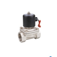 Vanne de contrôle de gaz à 2 voies en acier inoxydable 2WB, vanne d'eau intelligente normalement fermée, électrovanne de fluide