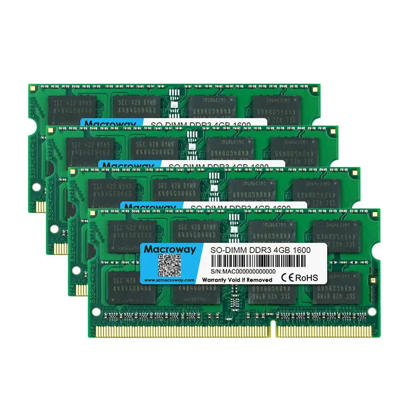 4gb / 8gb Ddr3ラップトップRAM 1333mhz / 1600mhz / 1866mhz Sodimm Ddr3メモリ (ラップトップ用)