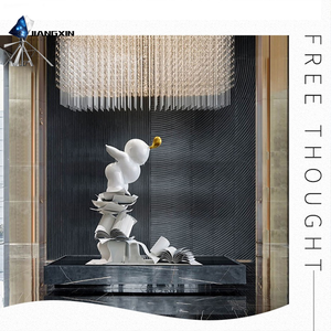 Escultura de esquina de lectura-Niño de dibujos animados de fibra de vidrio trepando en la base de Libro Abierto para librerías y bibliotecas - Product Image 3