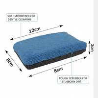 Éponge en microfibre imperméable pour lustrage automobile, cire, revêtement en mousse, outils de detailing automobile, taille personnalisée, emballage intérieur