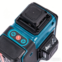 Niveau laser vert 360° de qualité industrielle et DIY avec batterie au lithium 18650, instruments de mesure, 21V CC, garantie 1 an