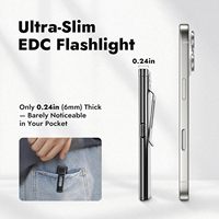 Lampe de poche portable multifonctionnelle WARSUN T7 en alliage d'aluminium, 500 lumens, étanche, rechargeable, torche de poche