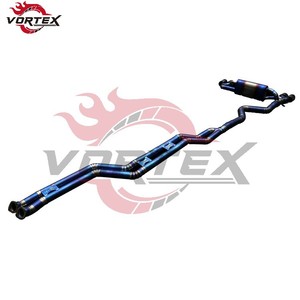 Escape Catback de Competición VORTEX Grado 5 Ti Valvetronic para BMW 1M E82 3.0T 2011-2012, Puntas Forjadas Quemadas, Instalación Directa con Tornillos - Product Image 2