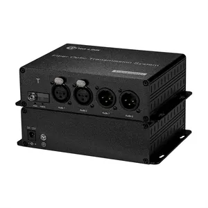 Xlr Gebalanceerde Audio Naar Vezel Converter Over 20 Km Smf Of 500 Meter Mmf