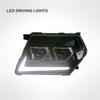 Mise à niveau des phares pour Nissan PATROL Y61 99-03 Phares LED Feux de jour Clignotants Lentille laser