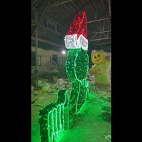 Décorations de Noël personnalisées en 2D et 3D avec motif Grinch, pour l'extérieur, usage commercial ou domestique