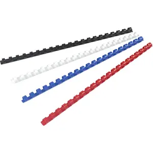 SAITAO Wholesale 100 Pack 6-51mm Plastic Binding Rings A4 Office Schools 21 Holes Comb Binding